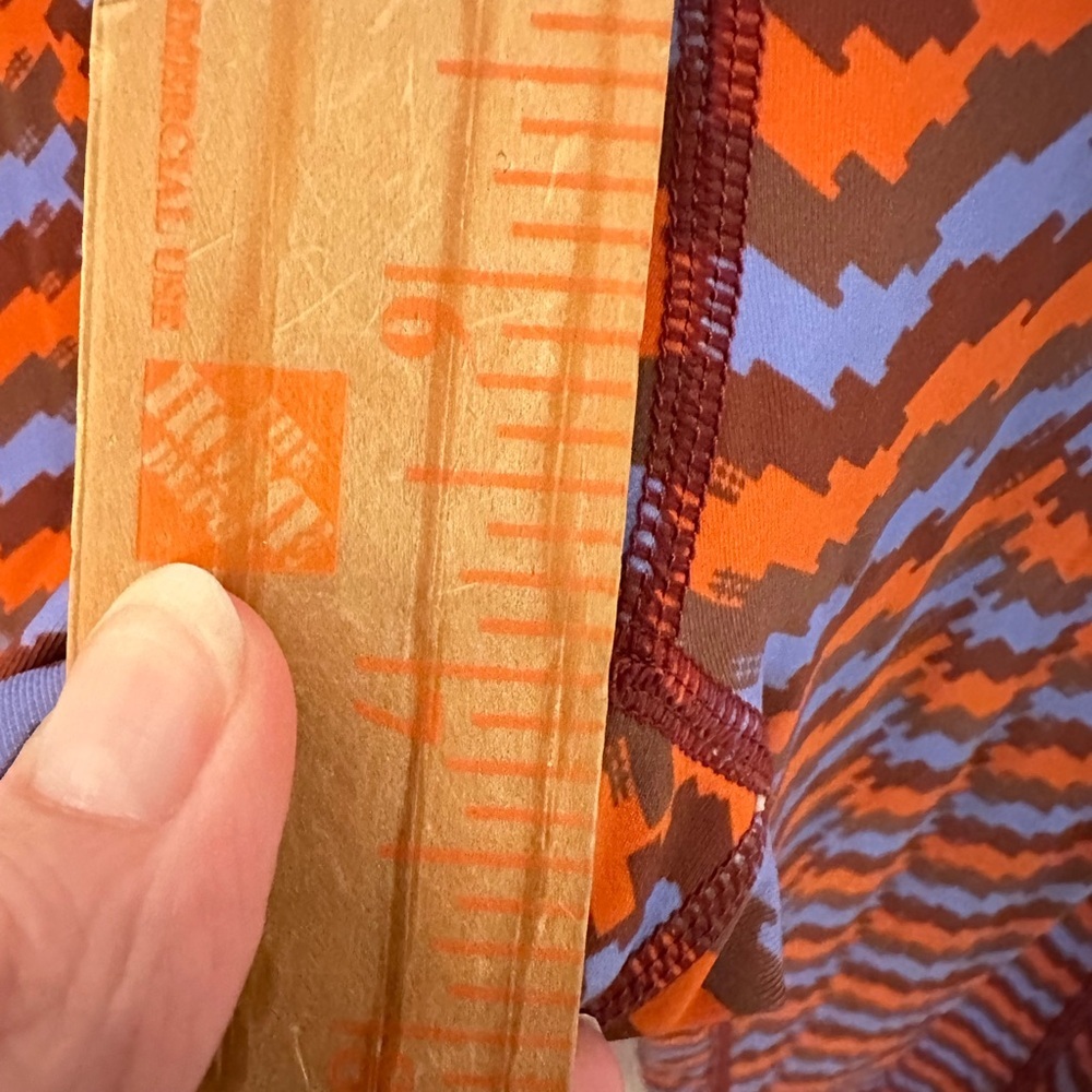 JANJI L 7/8 groundworks woman pixel orange-purple camo mid-rise athletic legging - Picture 10 of 14